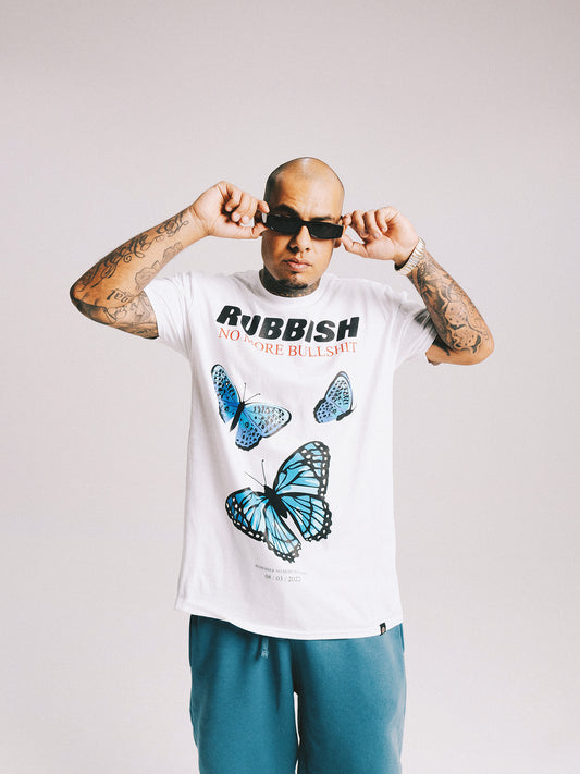 T-Shirt / No More BullSh!t Blanca